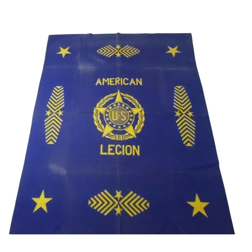 Antique American Legion Blanket Wool 72x55 Pendleton? Vintage